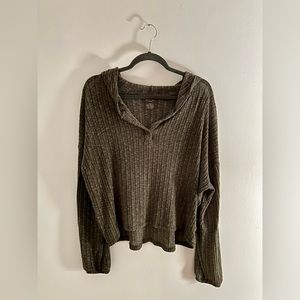 Aerie Cropped Super Soft Sweater / Hoodie